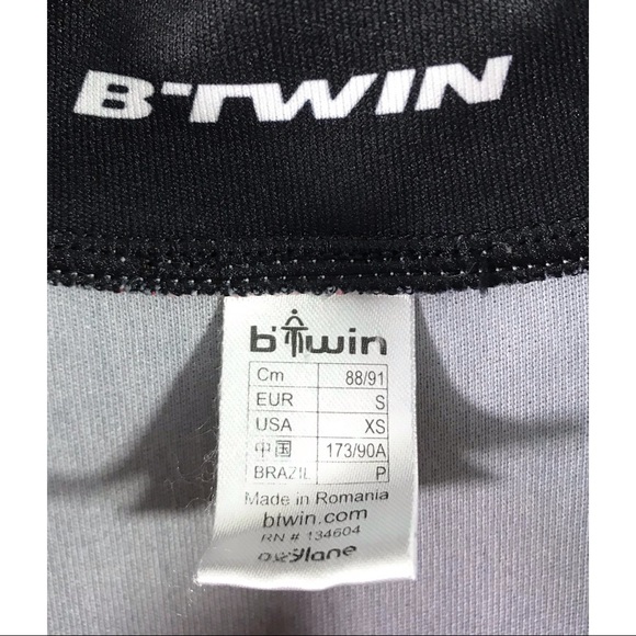 Btwin Men’s Full Zip XS Cycling Jersey Equarea - Picture 3 of 5